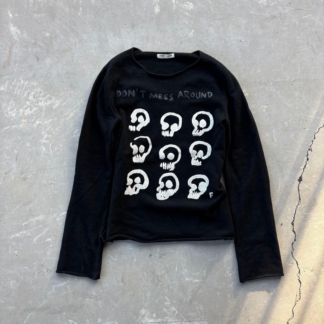 09aw COMME des GARÇONS スカル ニット y2k アーカイブ