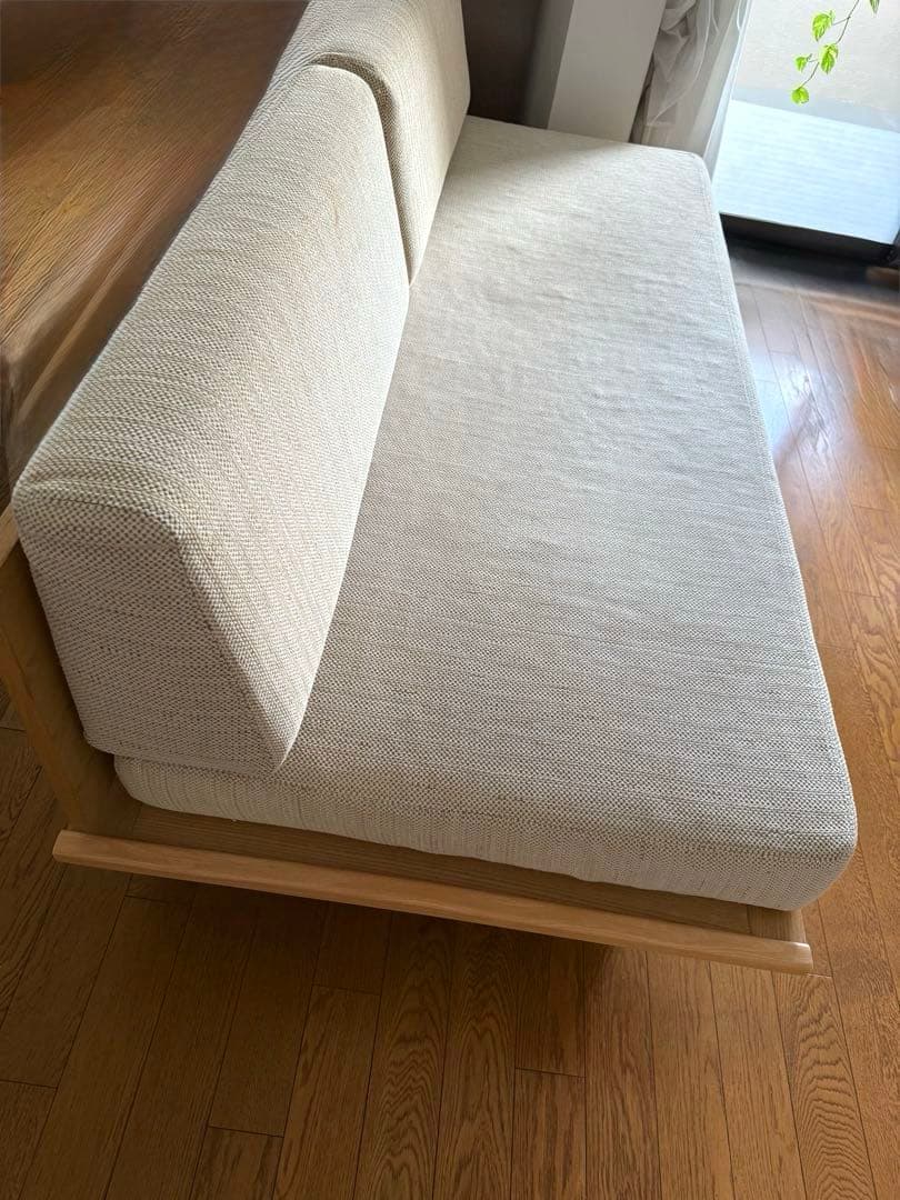無印良品 【廃盤】ソファベッド 3人掛け ベージュ＋ ベッド下収納ボックス２個