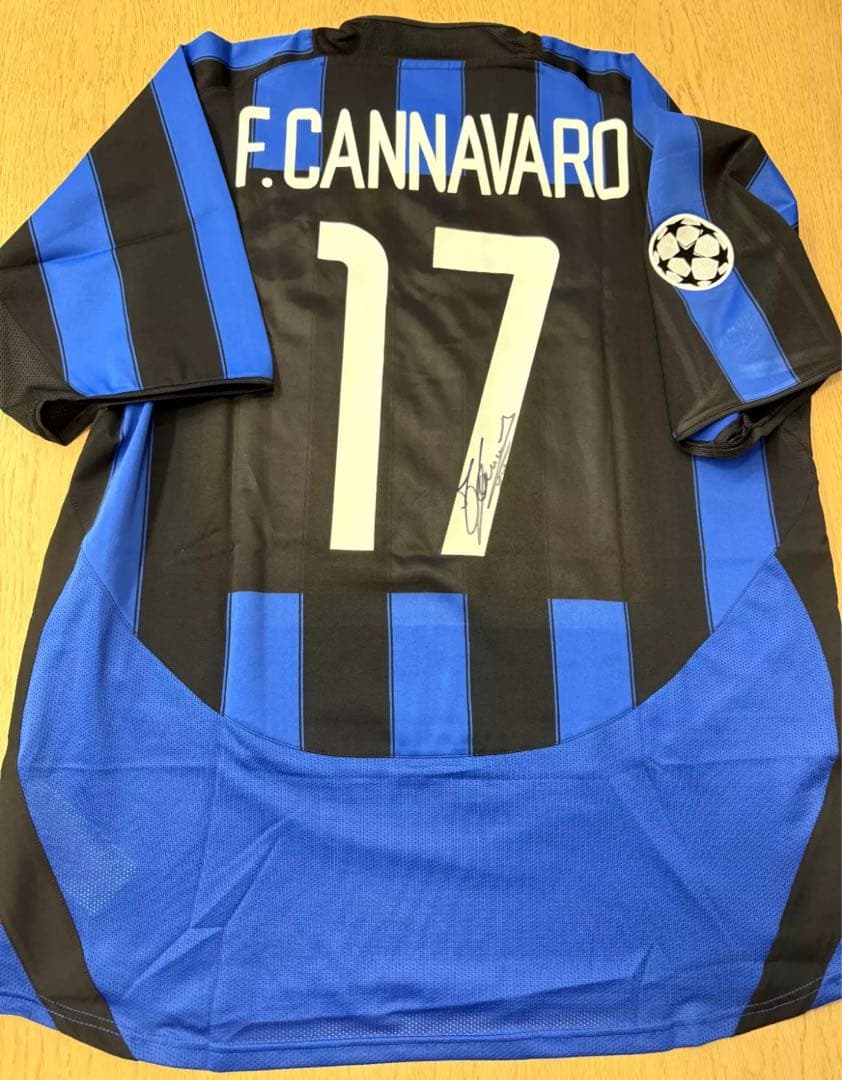 インテル・ミラノ カンナバーロ 実使用 2003-2004 チャンピオンリーグ