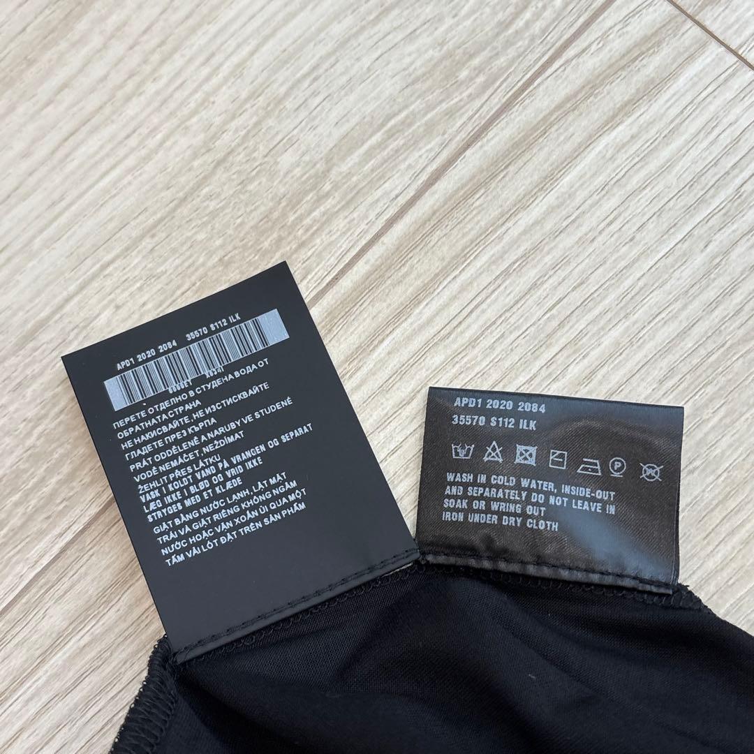 【未使用】PRADA Tシャツ 三角ロゴ M ブラック 黒 プラダ 綿100%