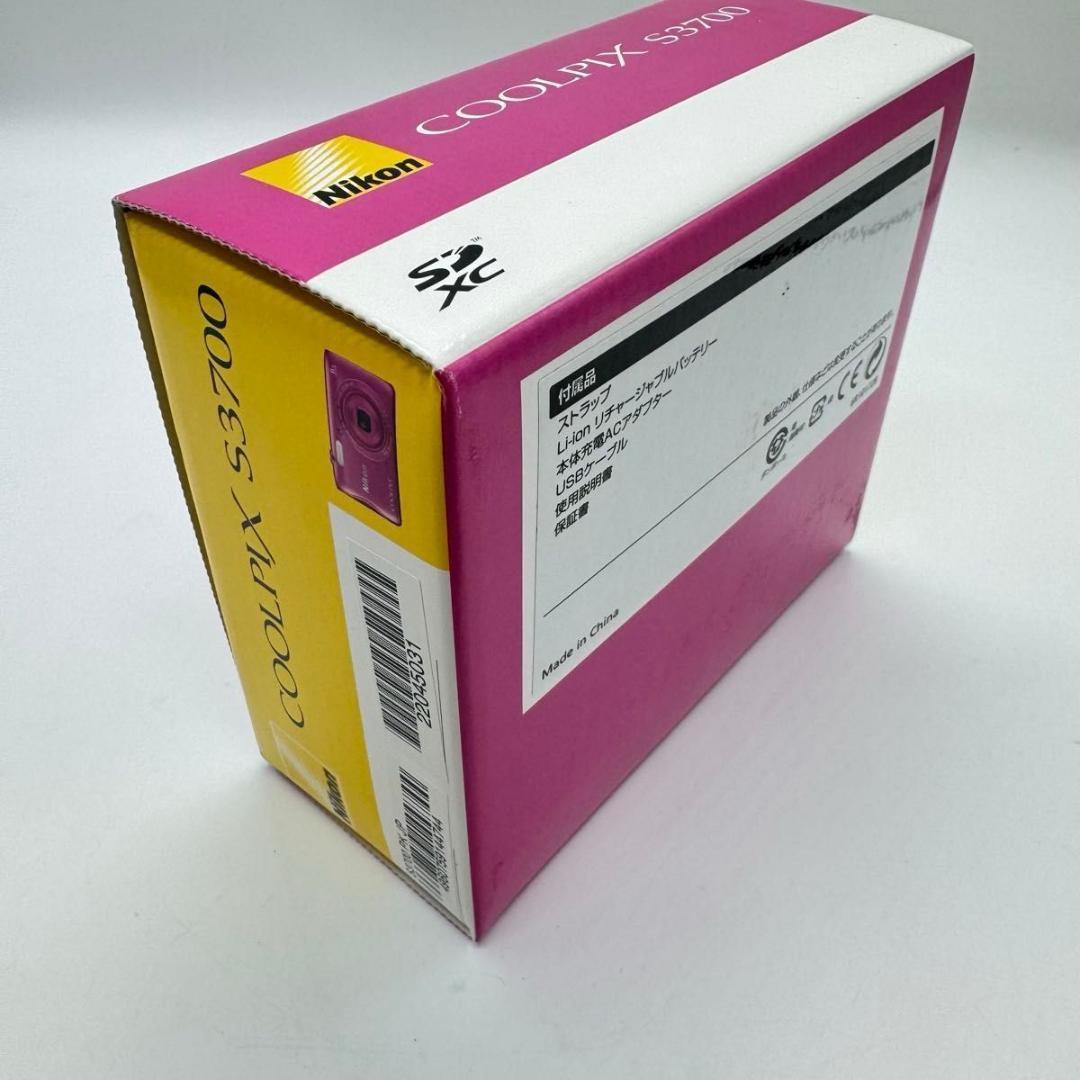 Nikon COOLPIX S3700 ピンク コンパクトデジタルカメラ