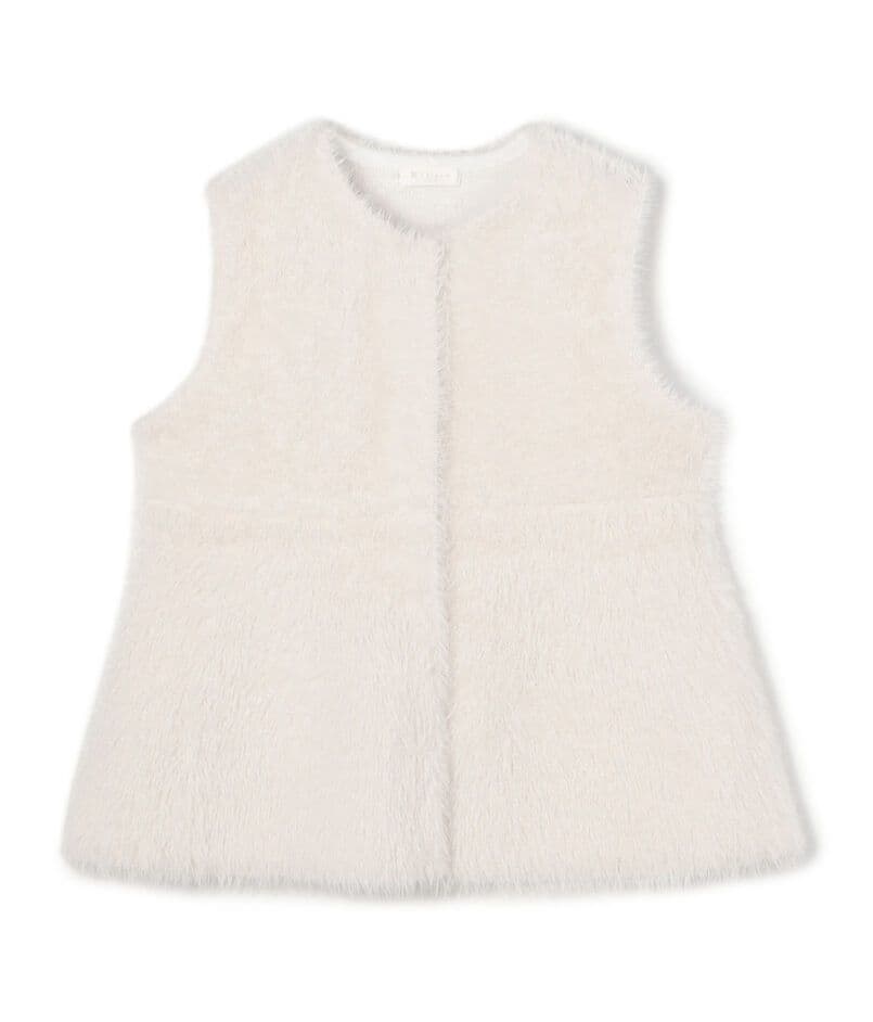 トゥモローランド　フェザーヤーン ペプラムベスト