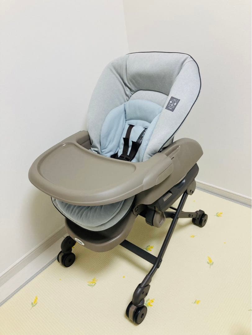 【極美品】Combi コンビ ネムリラ AUTO SWING 保証有ミントグレー