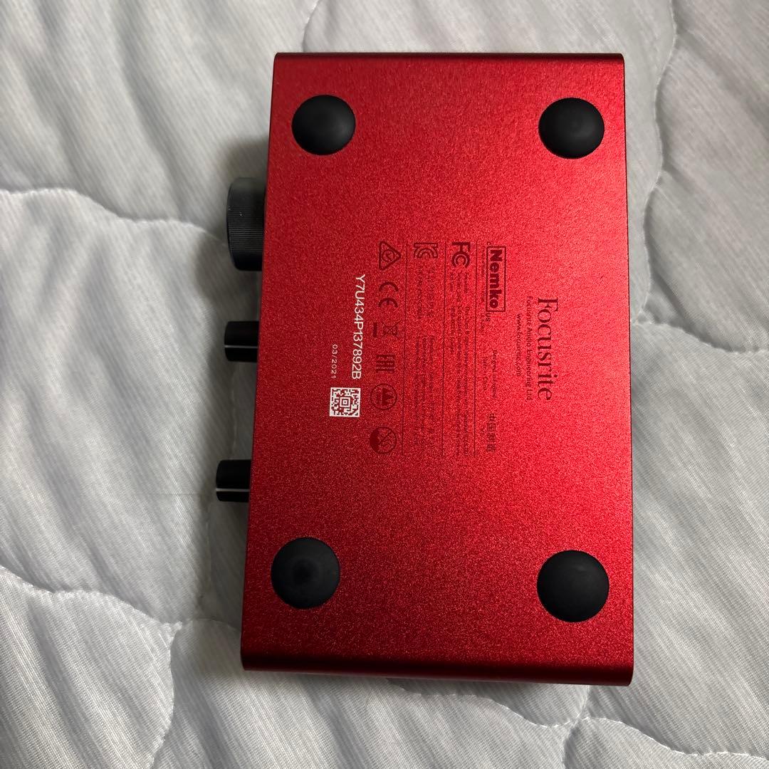 Focusrite ScarlettSolo Gen3オーディオインターフェイス