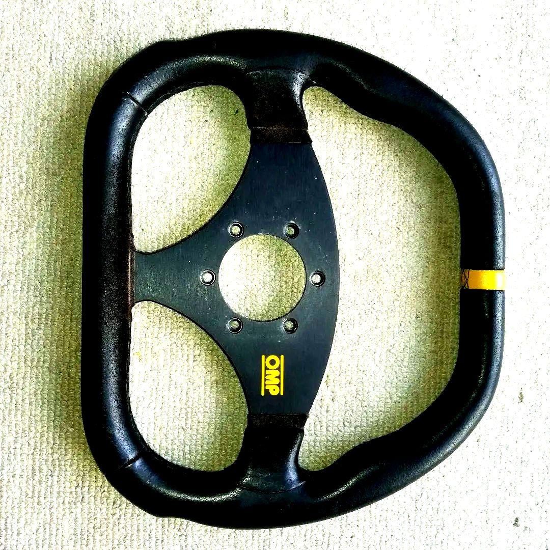 OMP ステアリング 黒 アルミ