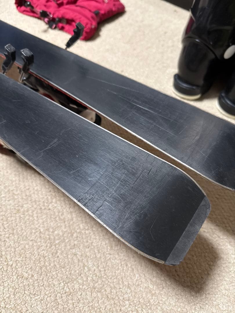 ATOMIC ジュニア用スキーセット 赤 110cm相当