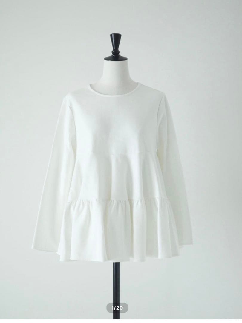 【新品未使用】hitomi URAKIMOU tiered tops ホワイト