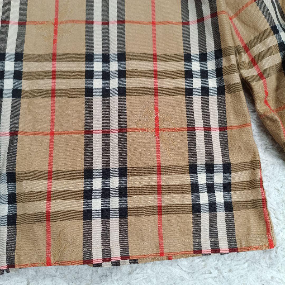 美品✨バーバリー　ノバチェック　全面シャドーホース　長袖ドレスシャツ L