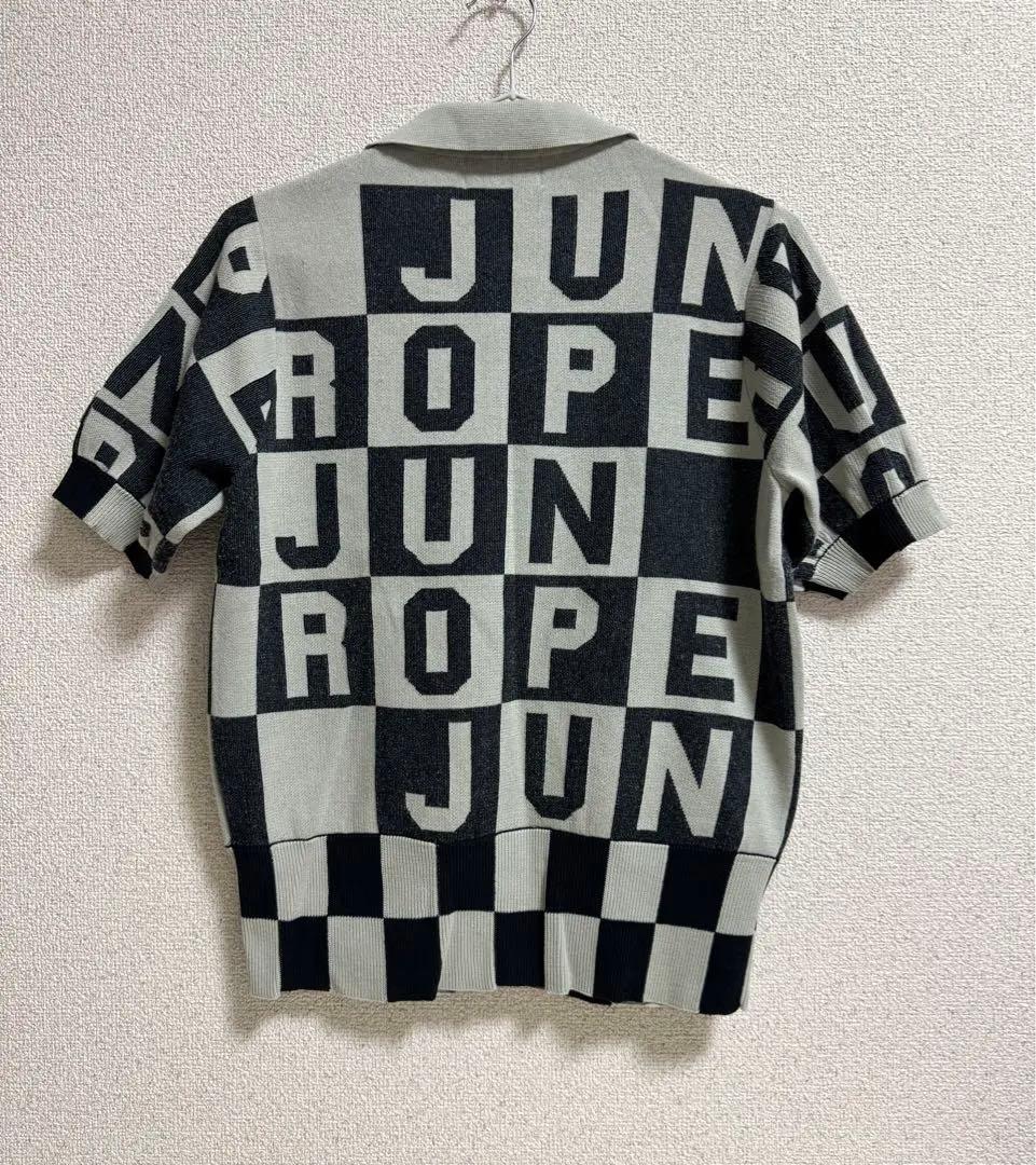 新品未使用●JUN&ROPE ポロシャツL ベージュグレー　ジュンロペ