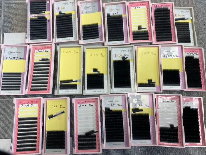 まつ毛エクステ 59ケースセット売り セーブル マツエク バラ売り可能 マツエク