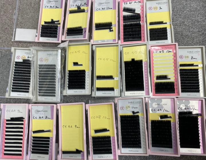 まつ毛エクステ 59ケースセット売り セーブル マツエク バラ売り可能 マツエク