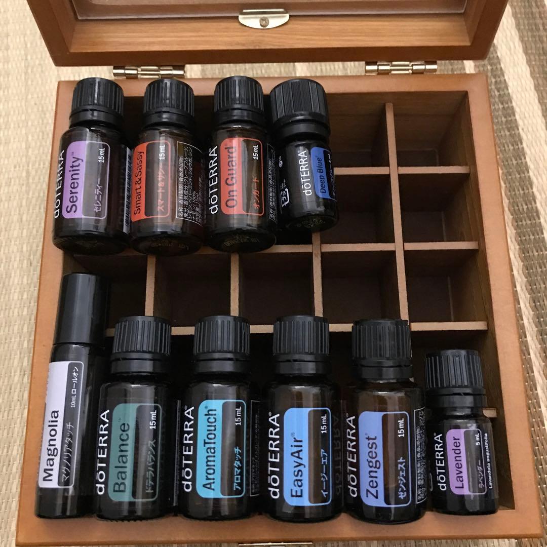 ［新品未使用］doTERRAドテラ　アロマ8本+木箱セット