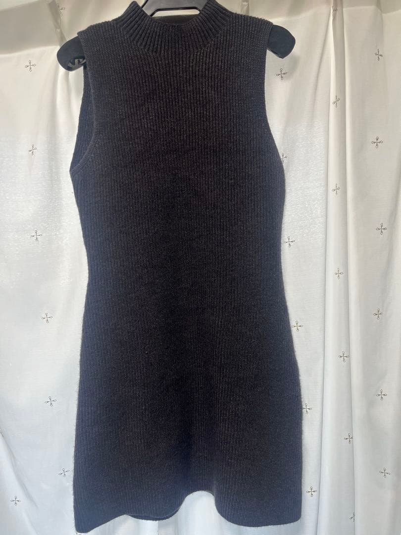 THE TOE ニットワンピースとジャケットセット ダークグレー