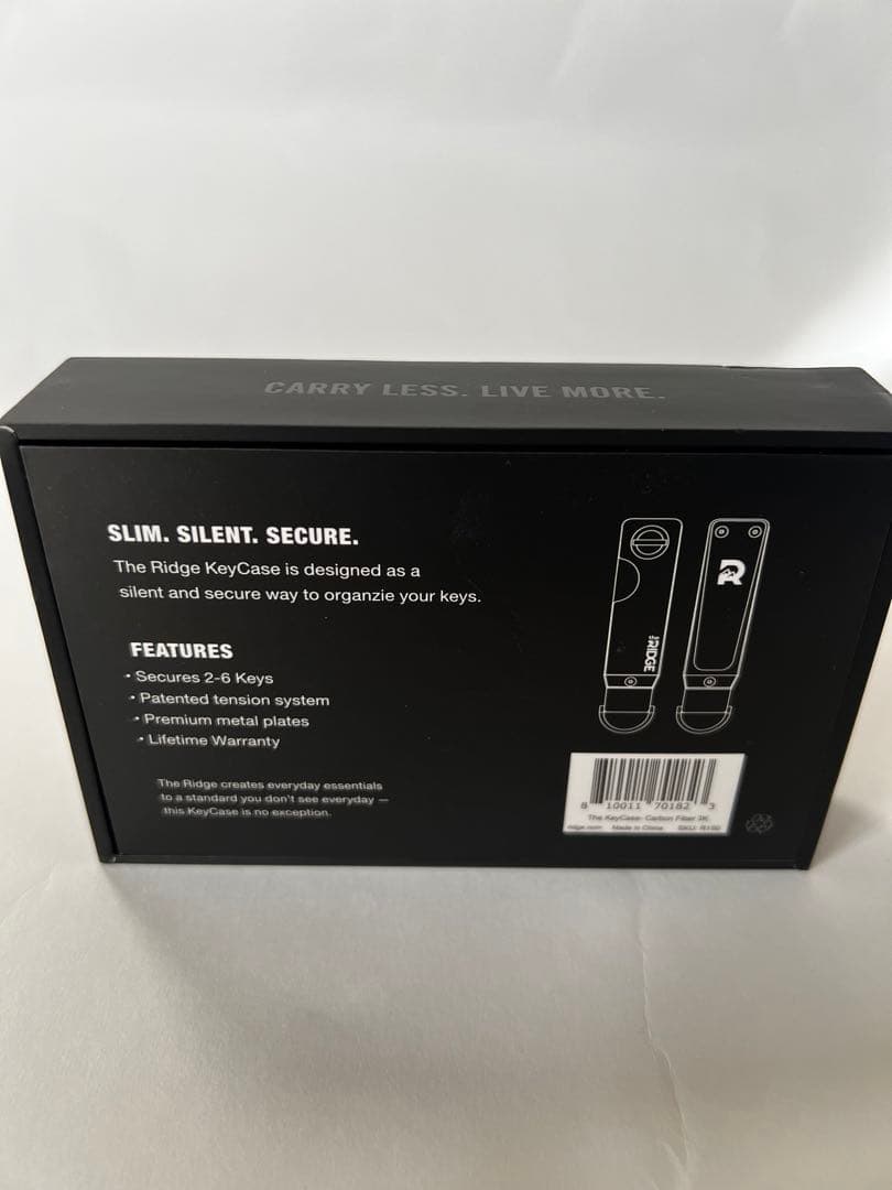 the RIDGE リッジ・キーケース カーボンファイバー 3k