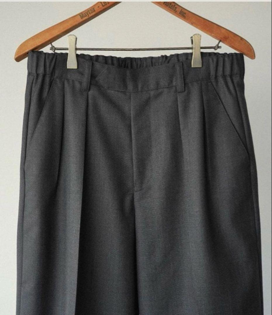 完売商品shiun SサイズSTRAIGHT TUCK TROUSERS