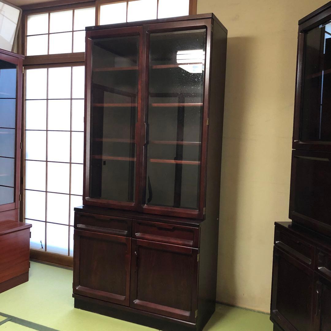 本棚　飾り棚 レトロ　カリモク家具