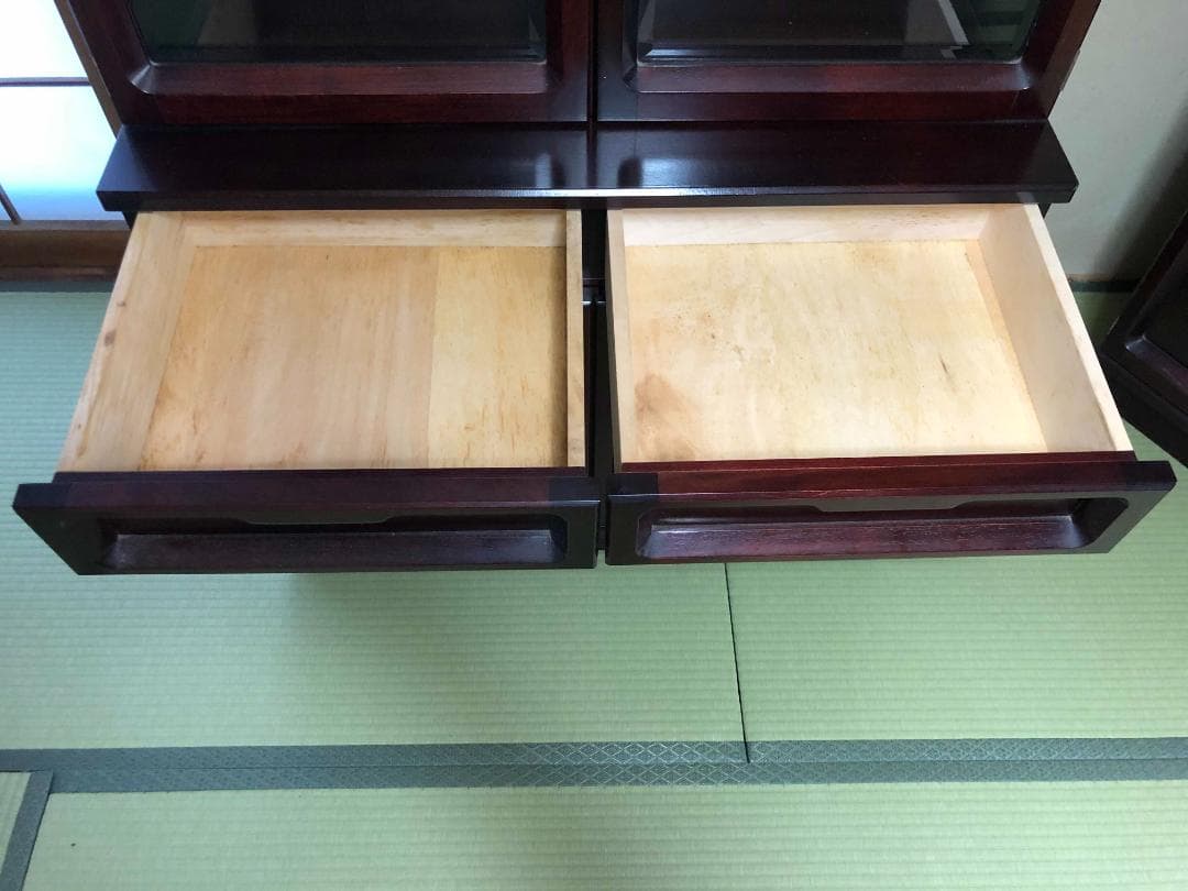 本棚　飾り棚 レトロ　カリモク家具