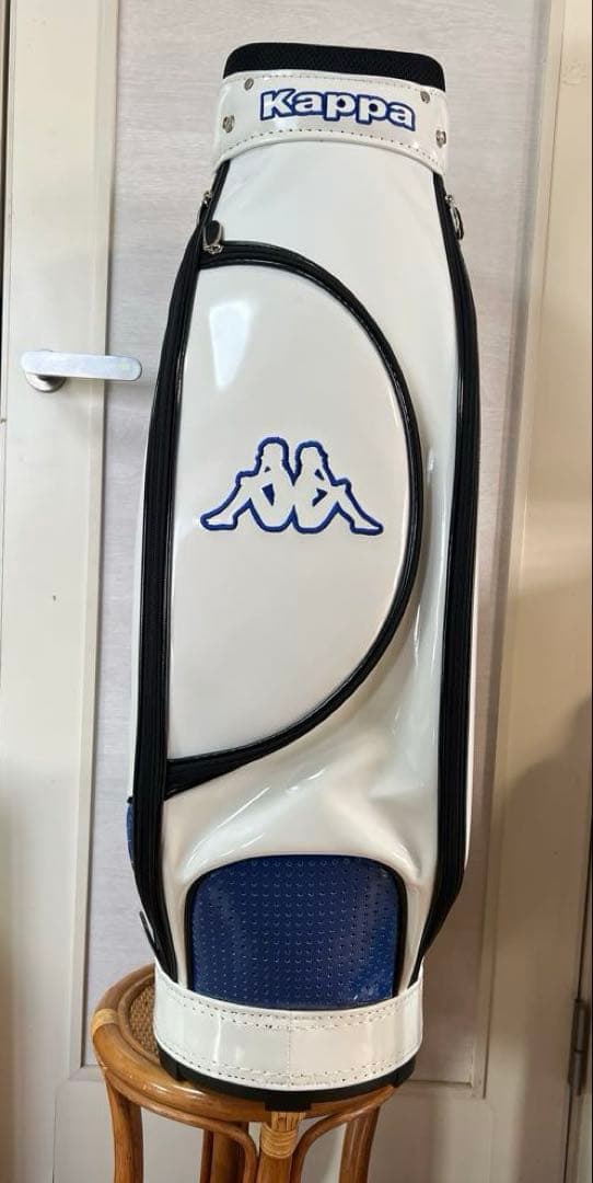 Kappa キャディバッグ ホワイト/ブルー　9型