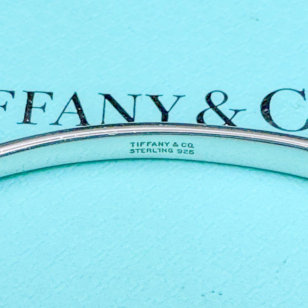 【TIFFANY&Co】　鏡面仕上げ　ダブルループ バングル T&Co