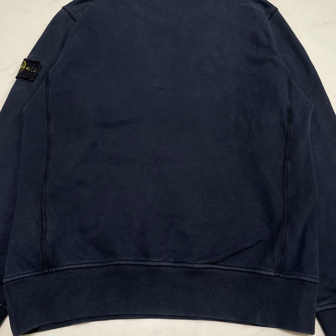 STONE  コットン　クルーネック　トレーナー　ネイビー　Mサイズ