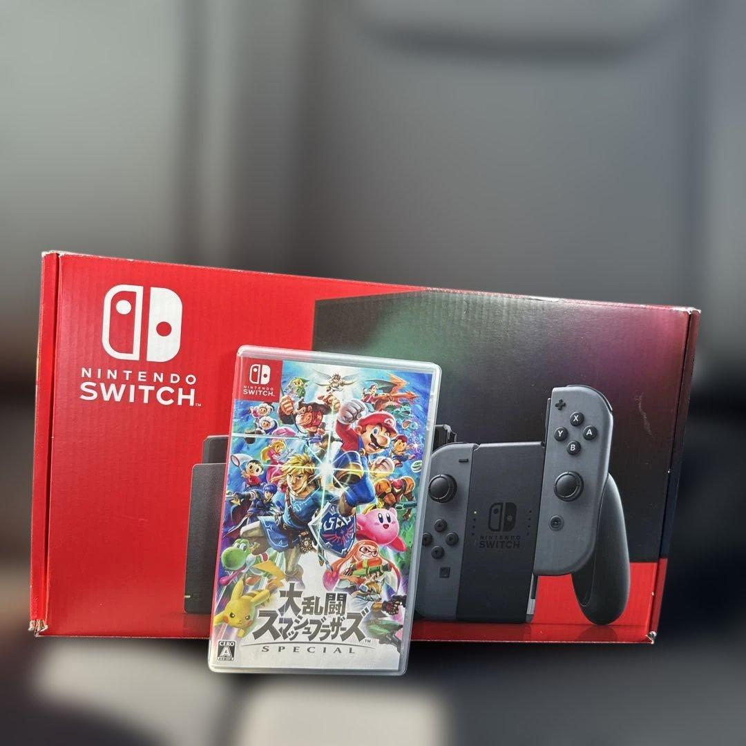 ニンテンドースイッチ本体＋スマブラカセット付き