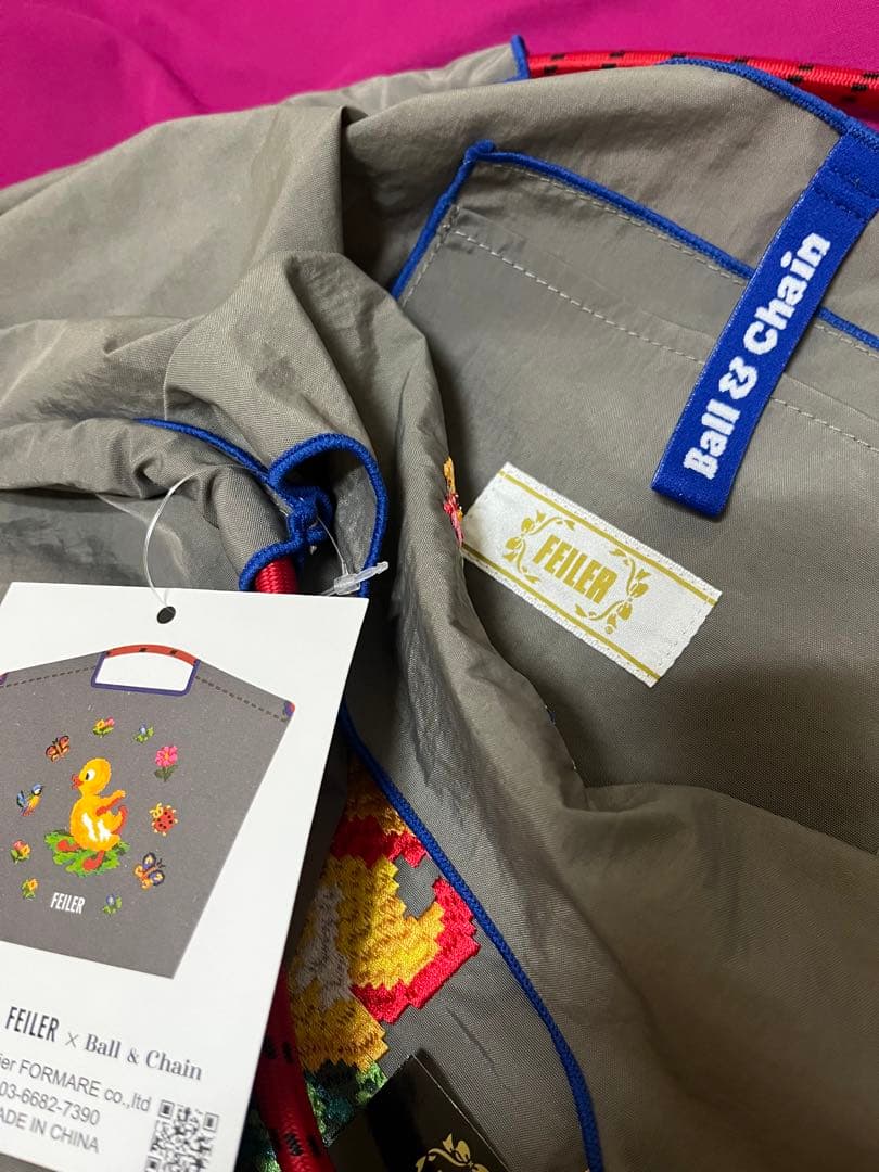 新品未使用　正規品　フェイラー　ボールアンドチェーンコラボ　ハイジグレーサイズＬ