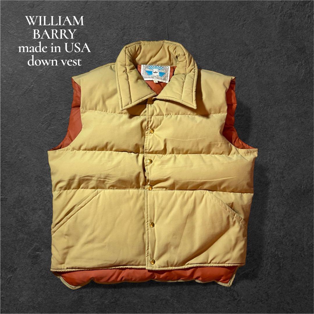 70s80WILLIAMBARRYダウンベストUSA製STRUGGLE GEAR