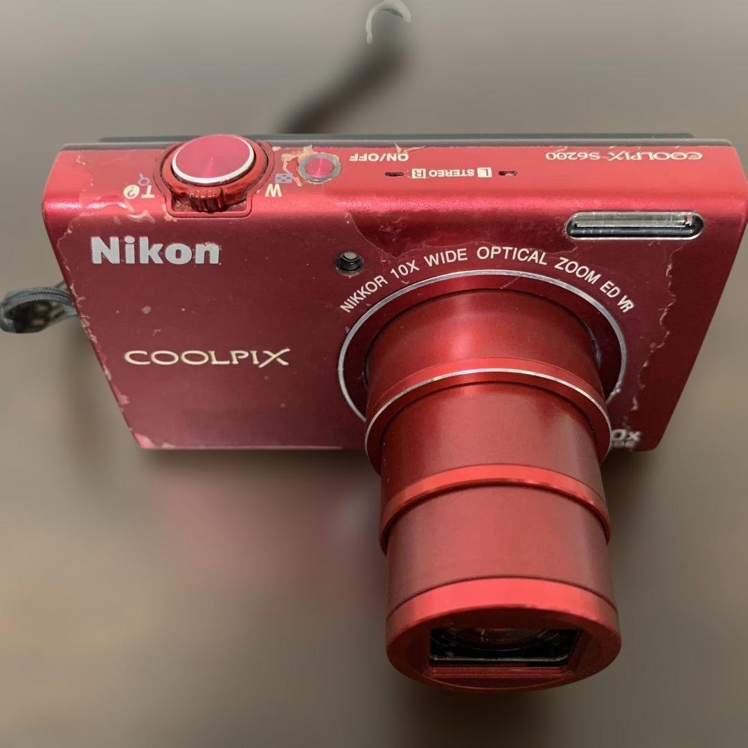 Nikon COOLPIX S6200 レッド 動作確認済