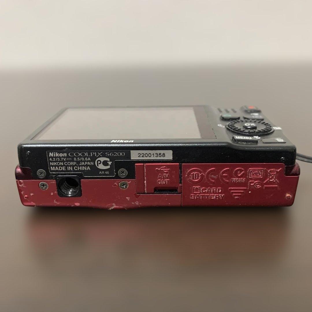 Nikon COOLPIX S6200 レッド 動作確認済