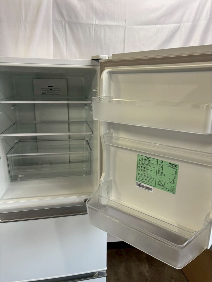 【ms】Hisense 3ドア冷蔵庫 HR-D2801W 2020年製