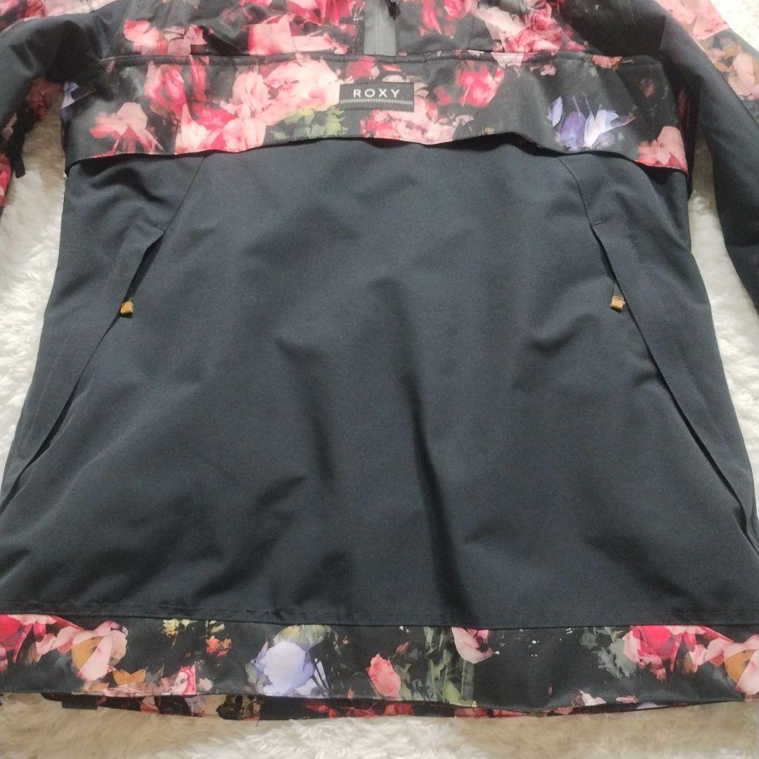 【未使用級】ROXY　スノーボードウェア　スキー　薔薇　ウィンタースポーツ　黒