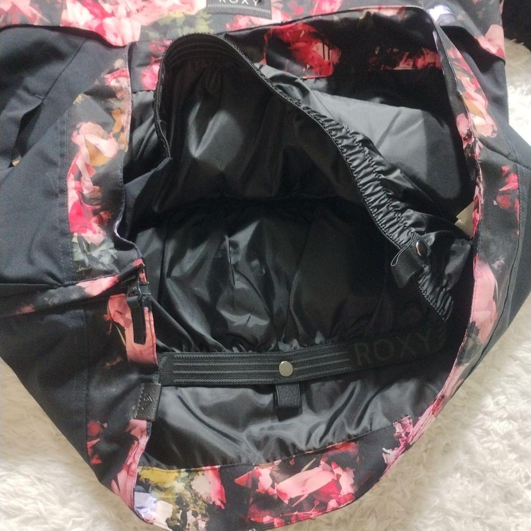【未使用級】ROXY　スノーボードウェア　スキー　薔薇　ウィンタースポーツ　黒