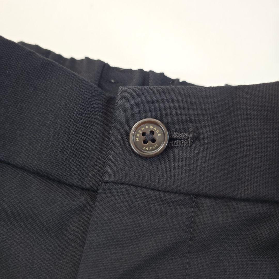 高級◎極美品★マーカウェア　ペグトップテーパードスラックス　3.3万　L　ウール