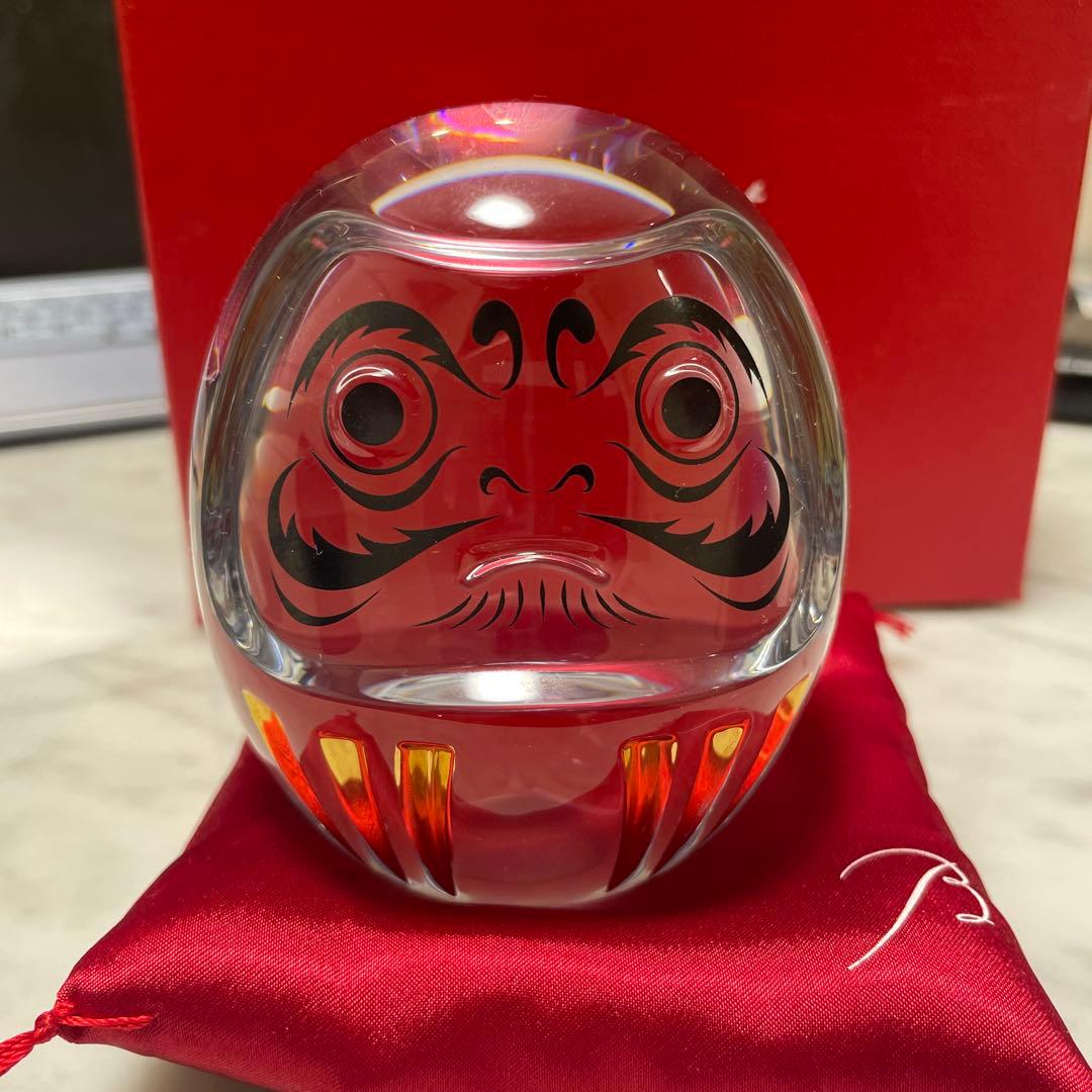 バカラ だるま　置物 縁起物★正規品