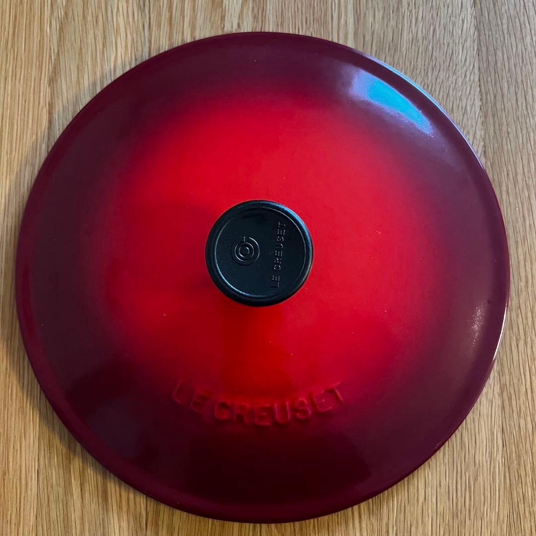 【メープルチップ】ル・クルーゼ マルミット 22cm チェリー レッド 鍋