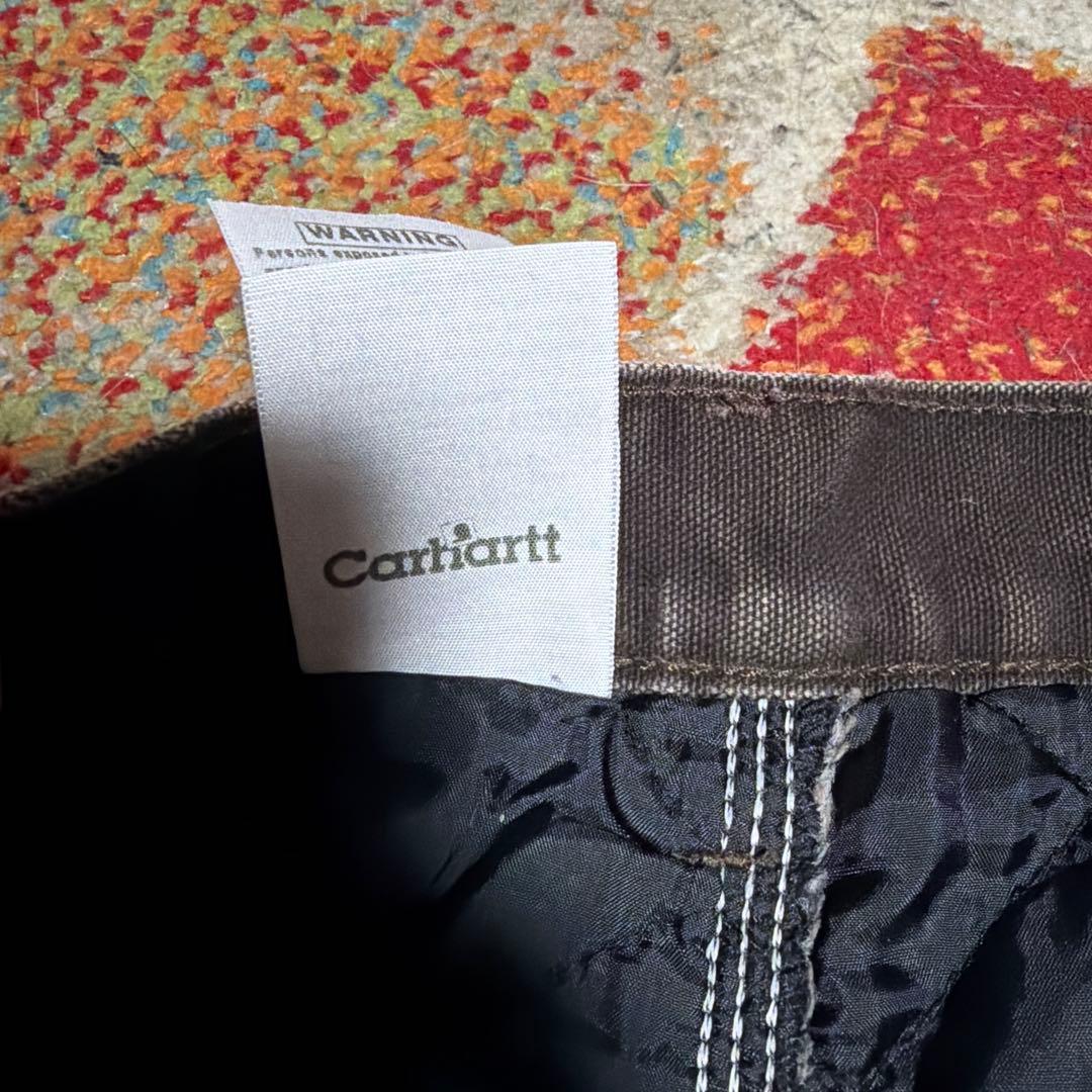carhartt ダブルニー　裏地キルティング　ダークブラウン　36×34