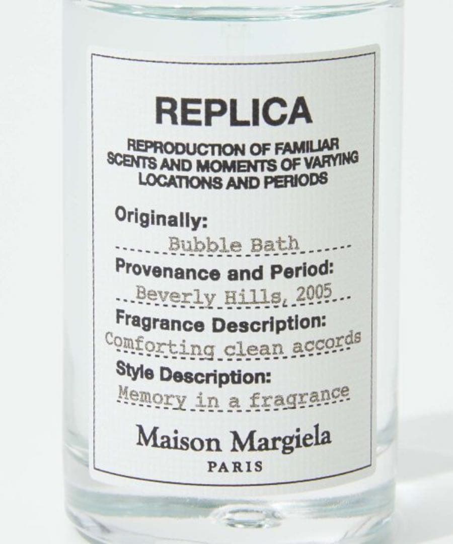 メゾン マルジェラ レプリカ オードトワレ バブル バス EDT SP 30ml