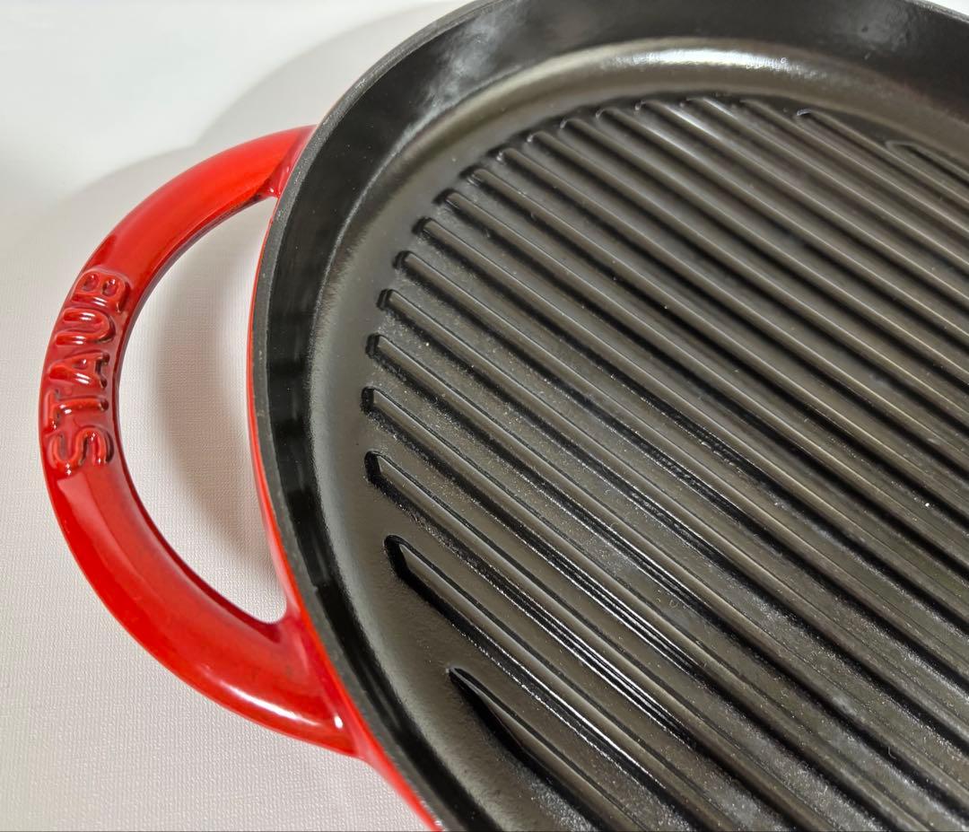 ストウブ staub ピュアグリル ラウンド チェリー 26cm