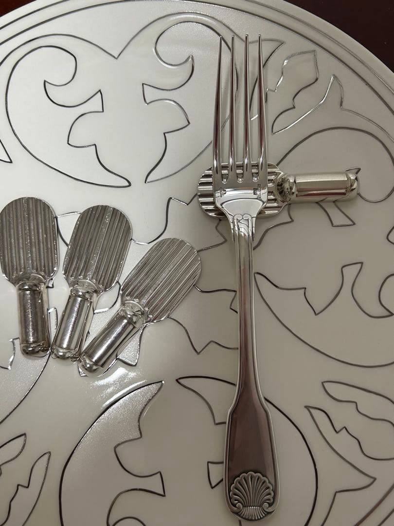 CHRISTOFLEクリストフルナイフレスト　ストリエ　箸置き　4個セット