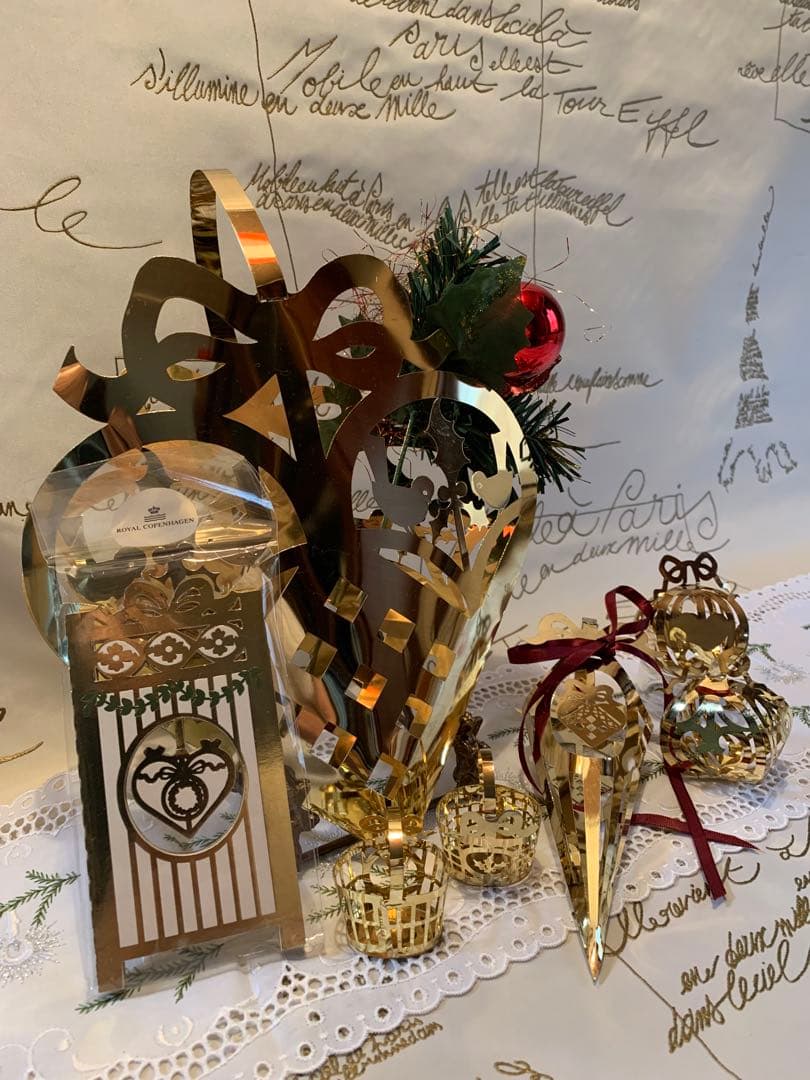ロイヤルコペンハーゲン　レアビンテージの本店購入品クリスマスオーナメントセット！
