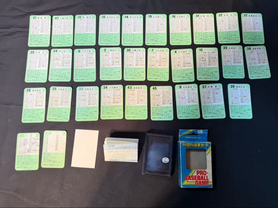 タカラ　58年版　プロ野球カードゲーム　西武ライオンズ　当時物