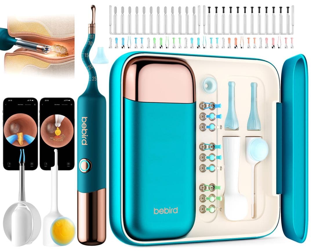 耳かき カメラ付き 業界初の5GWi-Fiでゼロ遅延＆3.1mm極細レンズ 防水