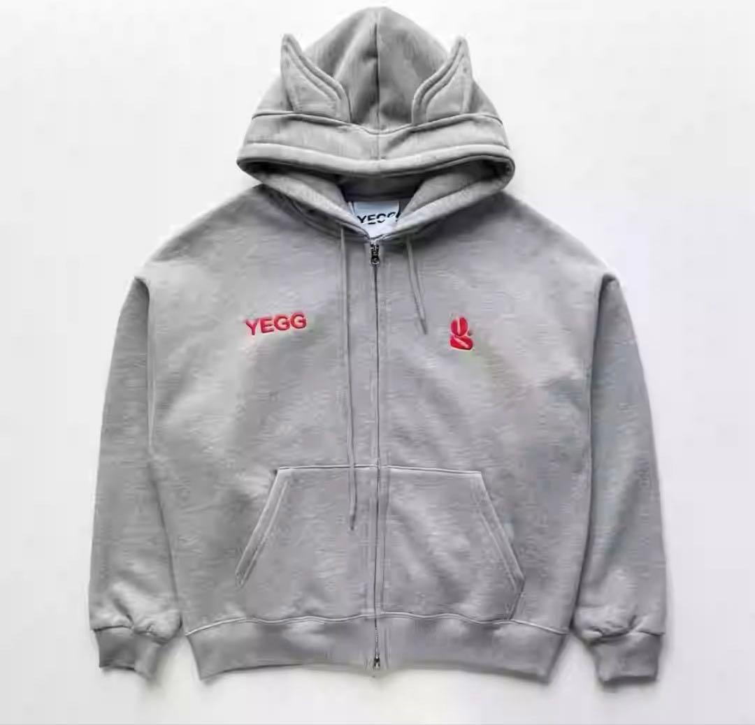 YEGG WING HOODIE GREY / グレイ