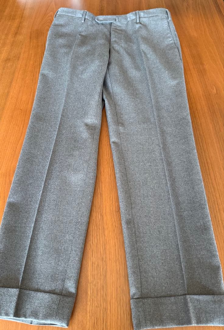 インコテックス スリムフィット ウールサキソニー ライトグレー サイズ48