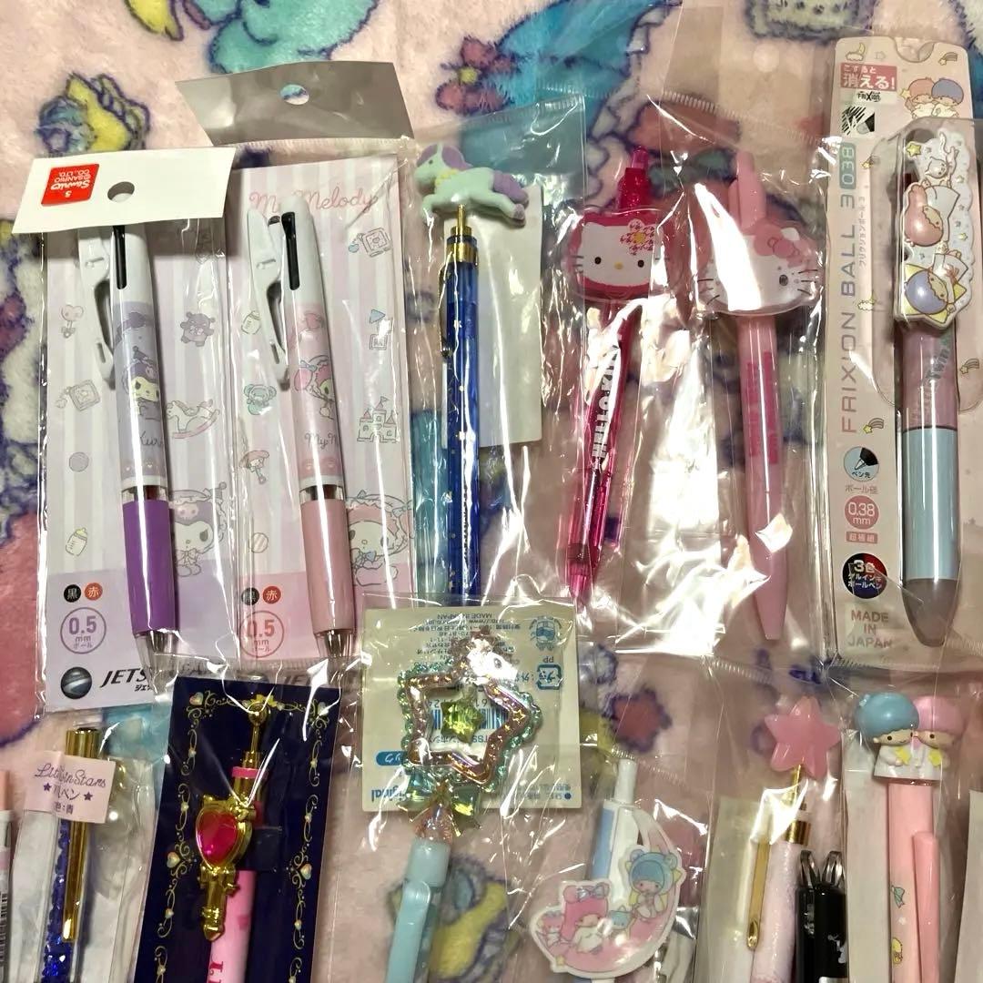サンリオ ボールペン シャーペン 約67本 ★キキララ多め 収納ケース レアあり