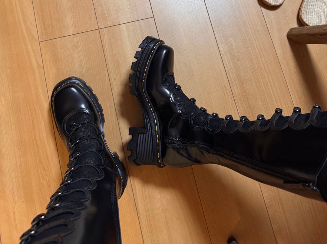 Dr. Martens x Marc Jacobs ブラックロングブーツ 箱付き
