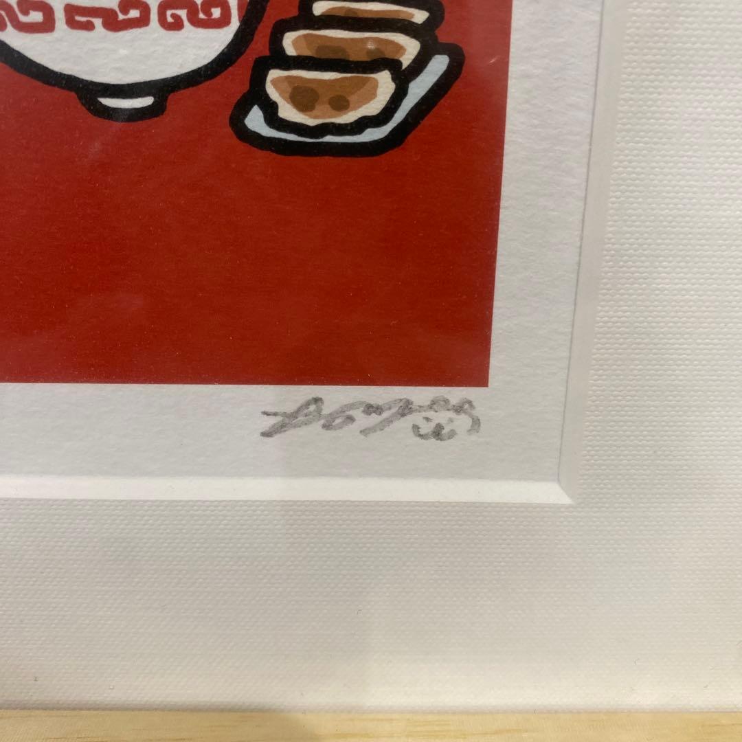 ちいかわ　アートフレーム　ラーメン　ramen 直筆サイン