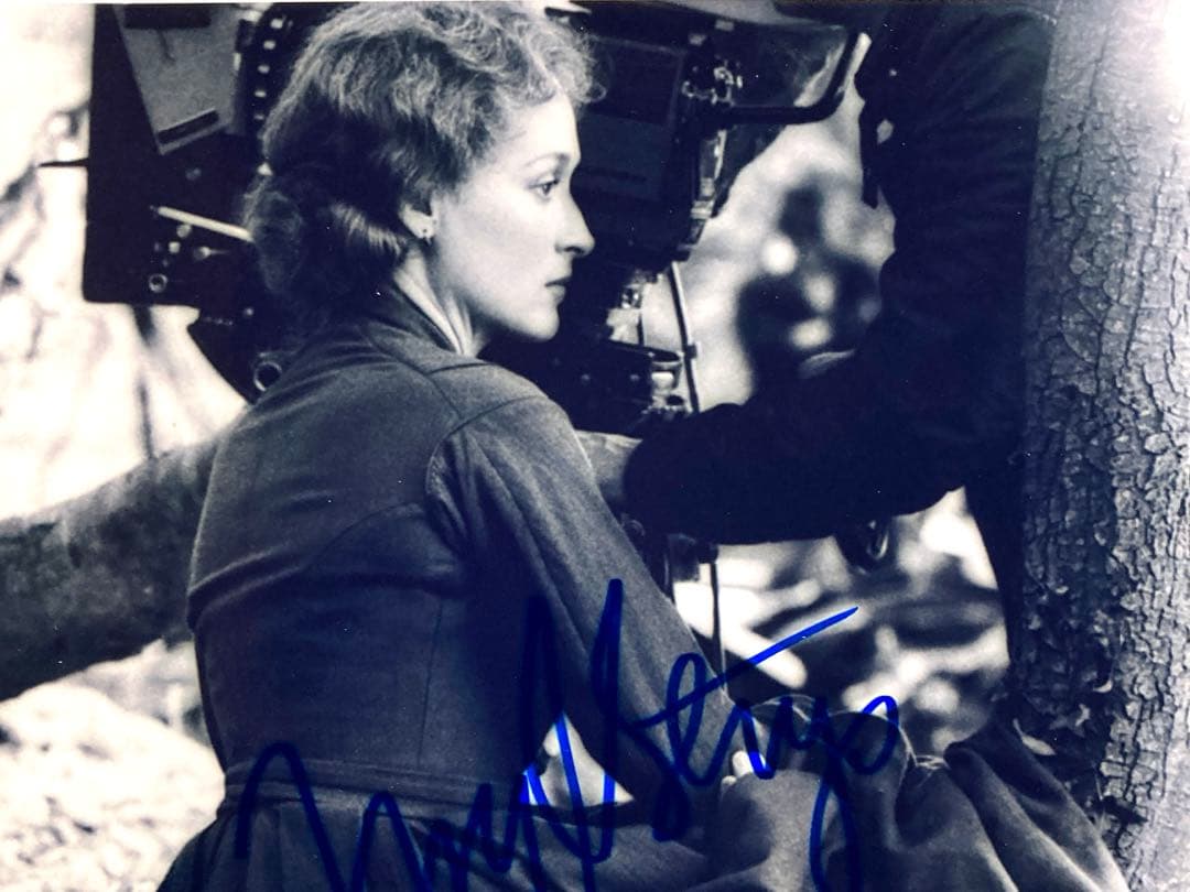 メリル・ストリープ直筆サイン入り超大型写真…