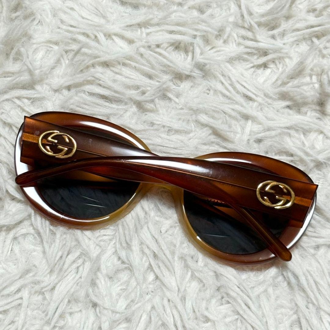 極美品 グッチ サングラス 135 GG2408 インターロッキング