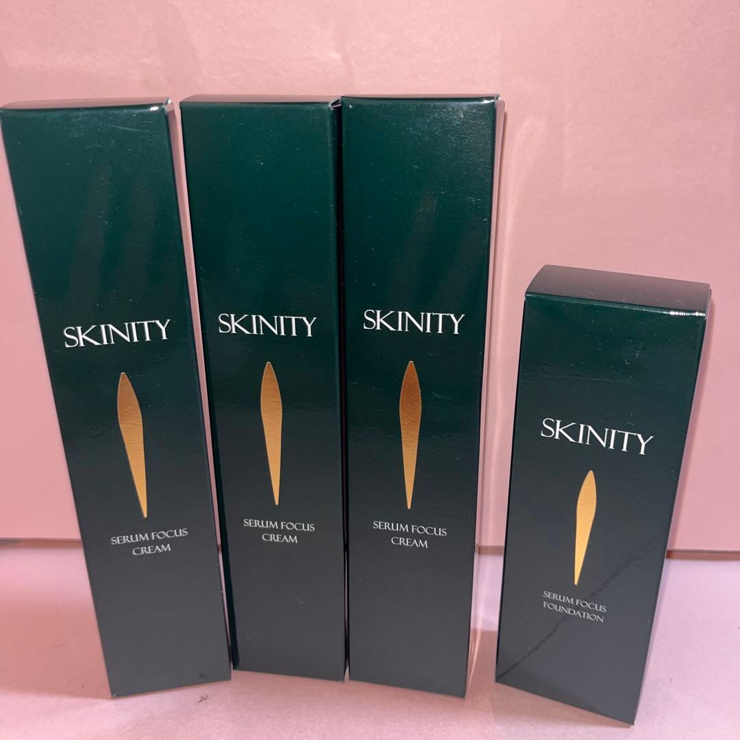 SKINITY セラムフォーカスクリーム 3本➕リキッドファンデ